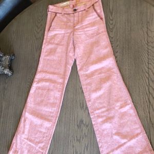 Wide Leg Linen Trouser